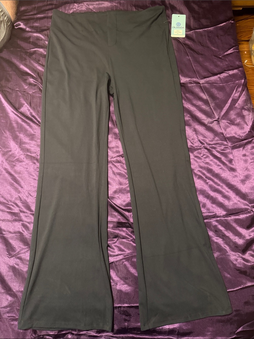 Black Boot Cut Lounge Pants